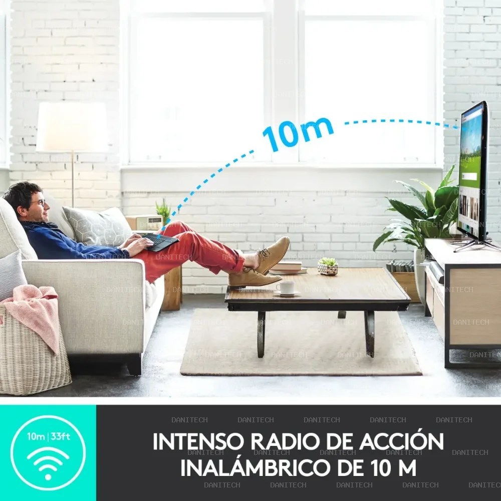 Logitech K400 Plus Teclado y TouchPad Inalámbricos TV - imagen 5