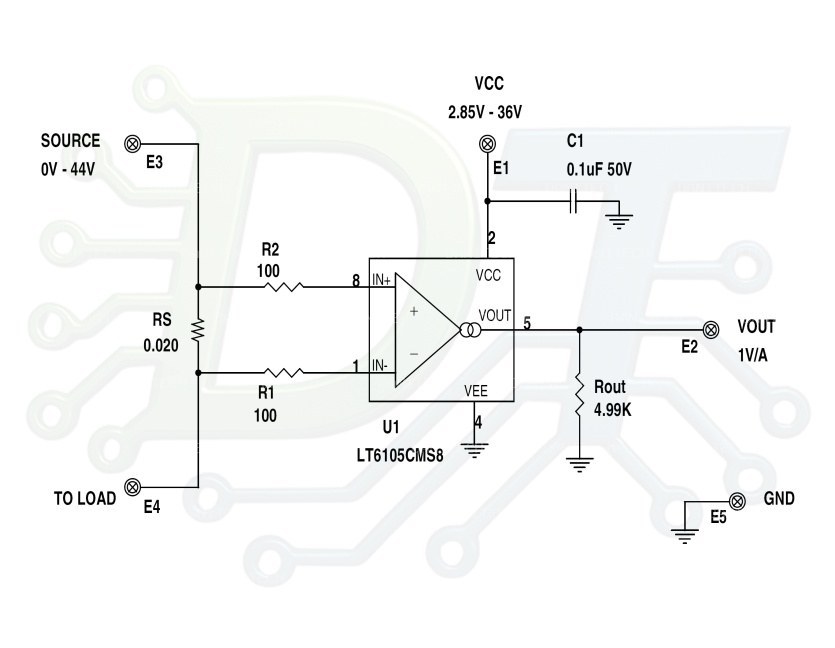 Placa Sensora de Corriente, Grafica Consumo para Osciloscopio. LT6105 DC1192A - imagen 7